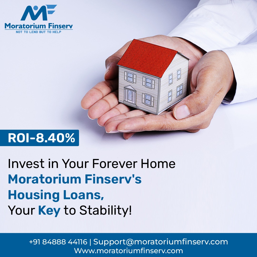 ROI-8.40%
Invest in Your Forever Home Moratorium Finserv's Housing Loans, Your Key to Stability!

👉Contact Us -
🌐 moratoriumfinserv.com
📞 (+91) 84888 44116

#MoratoriumFinserv #UnlockThePossibilities #FlexibleHomeLoan #HomeOwnershipGoals #HousingLoans