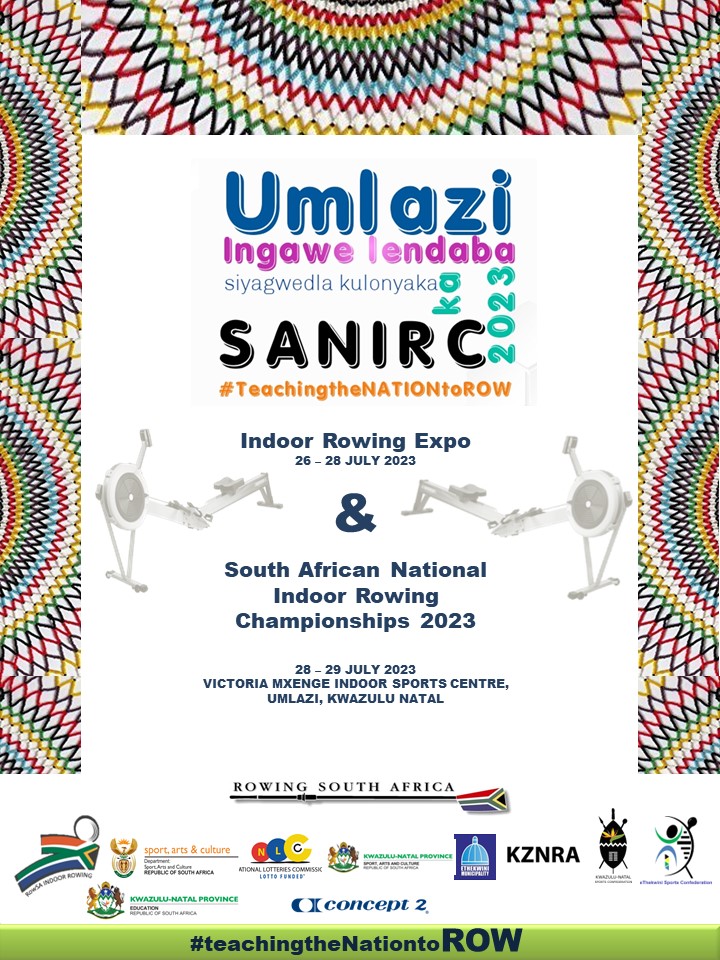 Finally finally the count down has begun for yet again another edition of the SOUTH AFRICAN NATIONAL INDOOR ROWING CHAMPIONSHIPS 2023_ UMLAZI #SANIRC2023_UMLAZI. 26th - 29th July 2023,Victoria Mxenge indoor sports centre,umlazi.

Ethekwini is ready to welcome you!
🚣‍♂️🚣‍♀️🇿🇦✊🏽💃🙌🎉