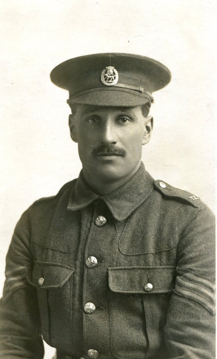 sommecourt's tweet photo. Many years ago I found this photo in a junk shop. Harry Scargill was a Barnsley Draper: he closed his shop ‘for the duration’ but fell in the opening moments of the Somme #OTD in 1916 and never came home. Look into his eyes and you will never forget him. #Somme https://t.co/mFsRjaIvlT
