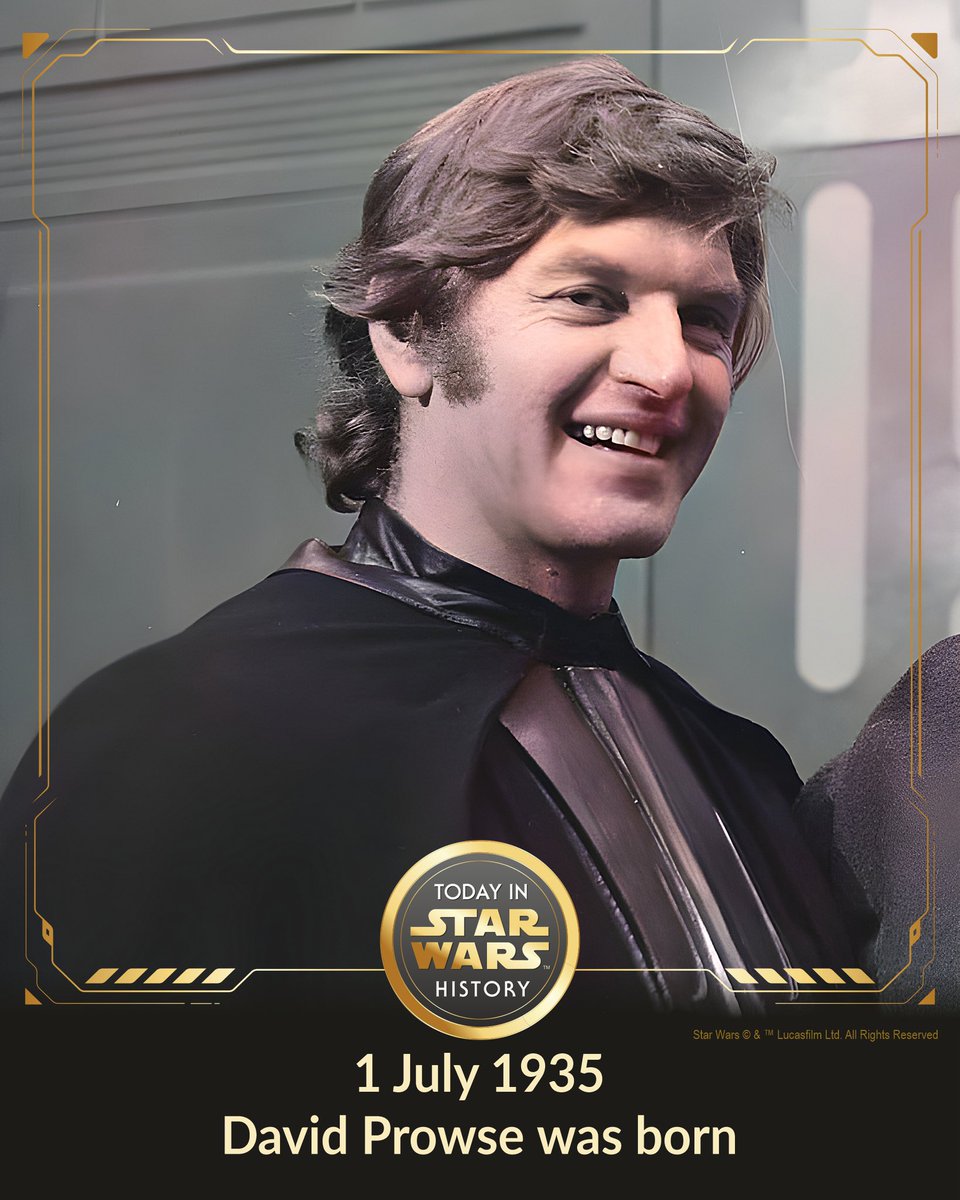 1 July 1935 #TodayinStarWarsHistory ”If you choose to face Vader, you will do it alone. I cannot interfere...”🥺 #LordVader #DavidProwse