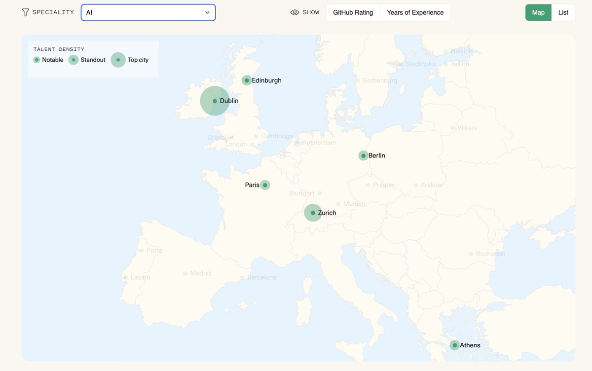 in <a href="/sequoia/">Sequoia Capital</a>'s recently-launched Atlas tool for discovering where technical talent reside, Dublin is marked as the top city in Europe for AI talent

interesting...

atlas.sequoiacap.com