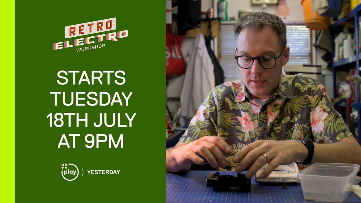 Screwdriver - check. Test meter - check, loud shirt - check. #retroelectroworkshop 18th July at 9pm It's a date!