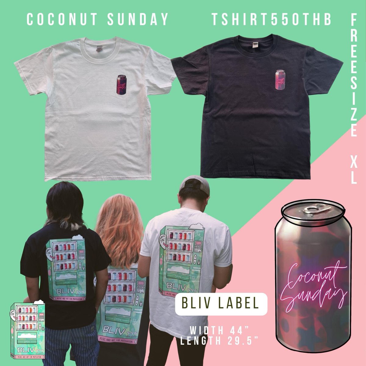 blivlabel's tweet photo. @CoconutSunday first T-shirt with @blivlabel at #CATTSHIRT
Booth 53 Zone B (x #SummerDisc )
@ThisisCatRadio 💚🩷
#BLIVLABEL #CoconutSunday
#CATTSHIRT #แคททีเชิ้ต https://t.co/kLkyIhHYJ5