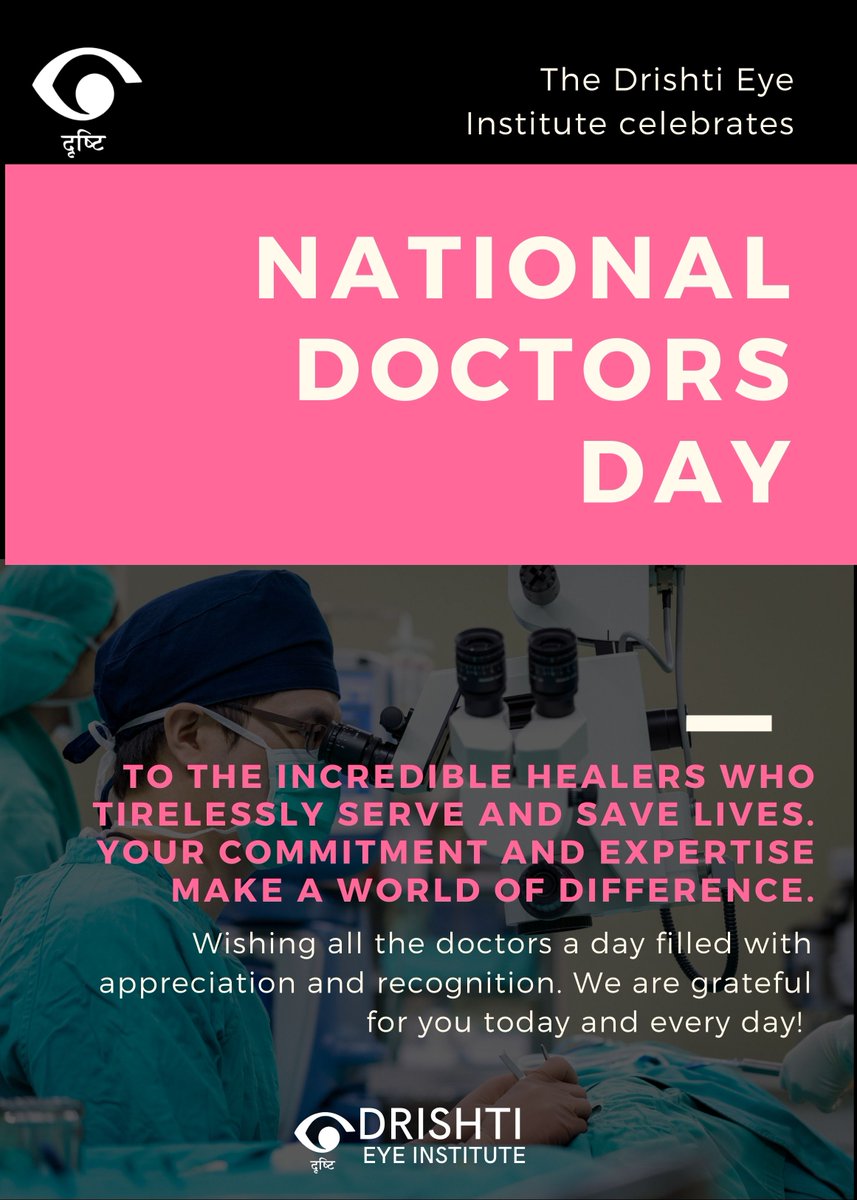 #HappyNationalDoctorsDay ! 
Thank you for your exceptional care and dedication. You are true heroes!

 #NationalDoctorsDay2023 #DoctorsDay2023 #ThankYouDoctors #eyetest #happydoctorsday #doctorsday #drishtidehradun #drishtieyeinstitute #eyehospitals #besteyehospital
