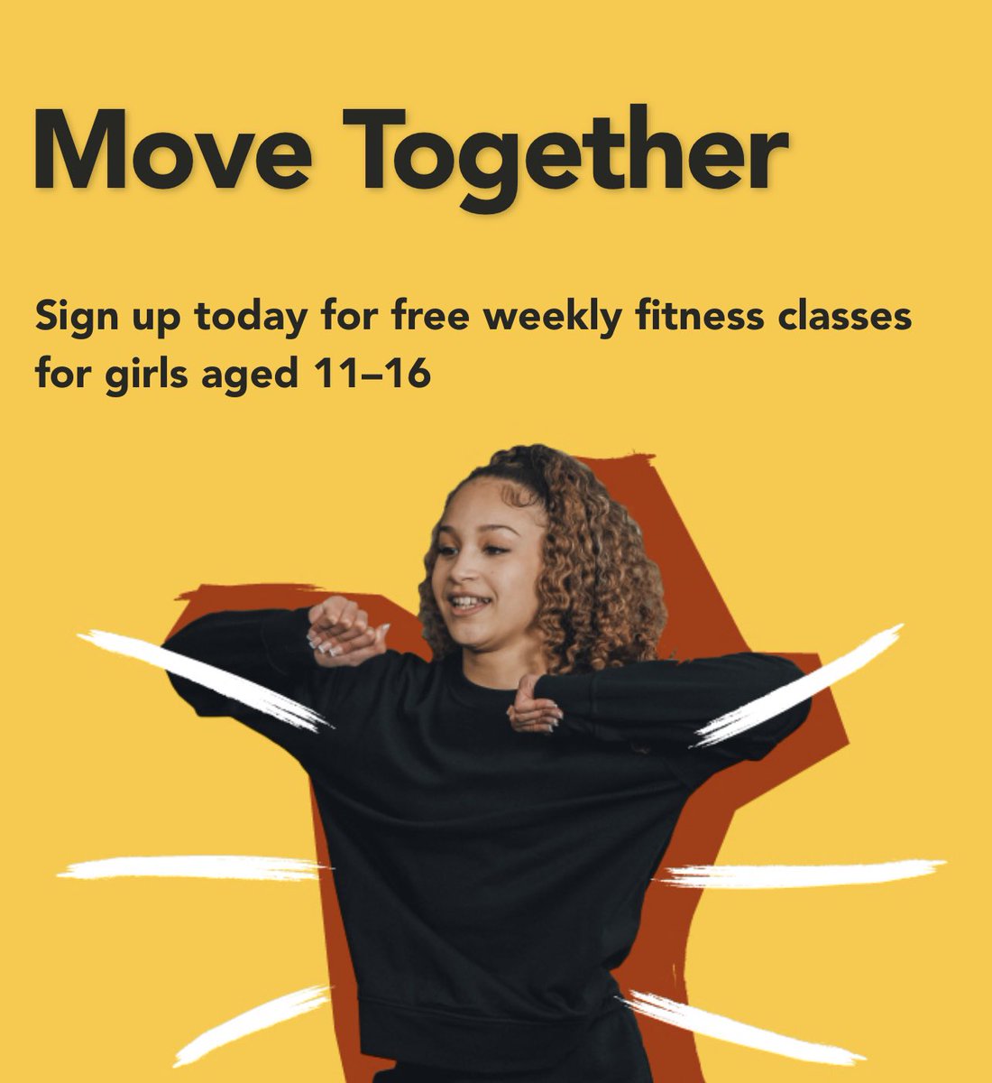 ⚪️Our Free Move Together Fitness Classes for girls aged 11-16 years old⚪️

⚪️Run by Nuffield Health instructors
⚪️Register here: nuffieldhealth.com/movetogether 

#movetogether #health #community #jointhemovement #community #communitymatters #communityevent #beckfootschool #beckoottrust