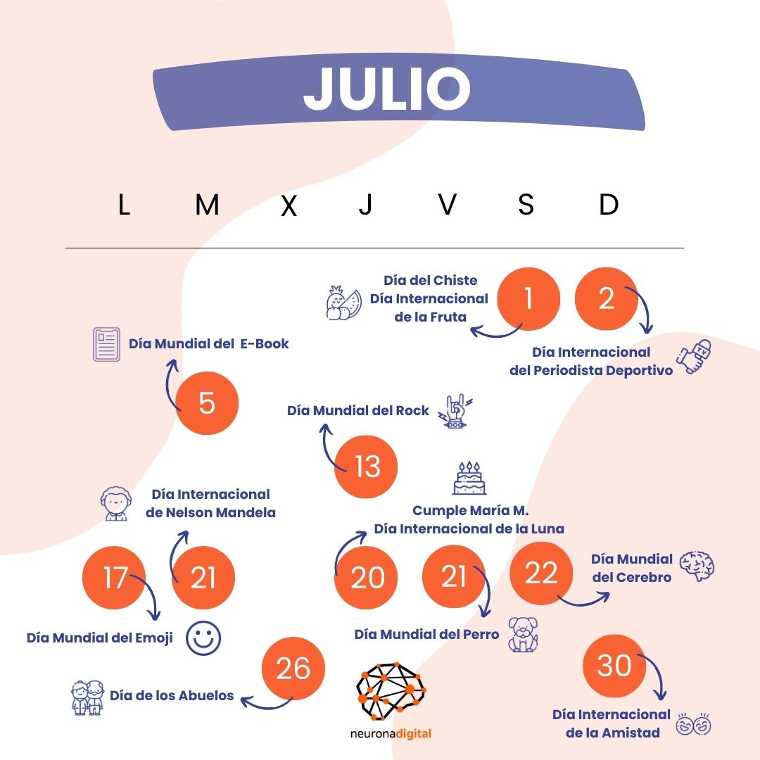 n3uronadigital's tweet photo. Julio, el mejor mes para tomar frutita fresca mientras lees el best-seller del año o estás con tus amiguis en la playa. 🏖
Y hablando de amistades, no podemos no mencionar que la @mariamunozpons cumple años este 20. 🧡

#neuronadigital #transformacióndigital #marketingdigital https://t.co/OewcizOqux