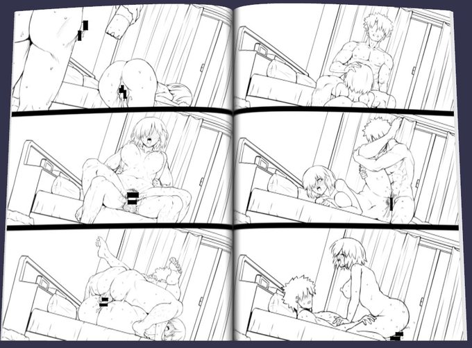 ぐだマシュスケベ本定点カメラなう。背景はアタリようなのでこのあと差し替え予定。 