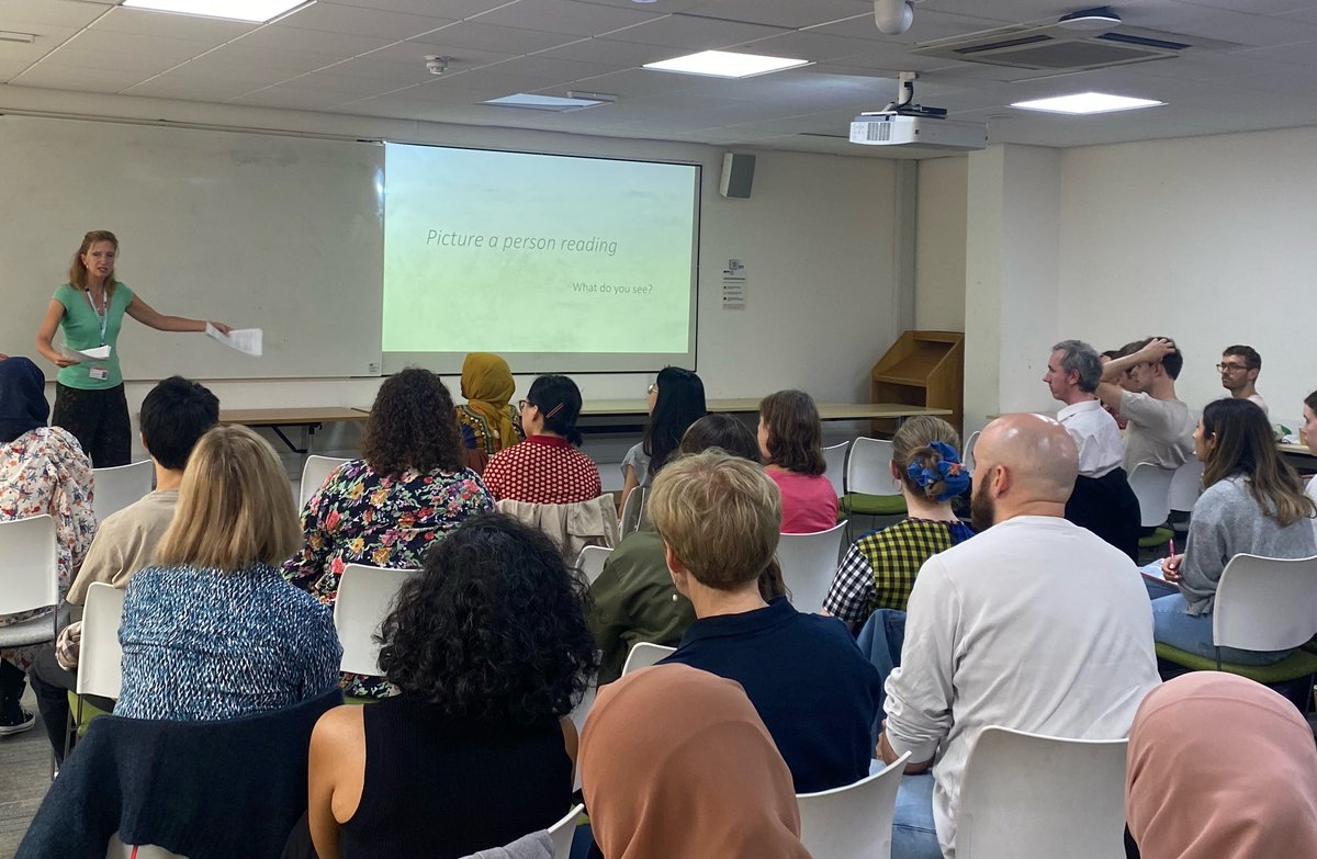 On to our keynote from Dr (and now professor) Sam Duncan. Read about her research here: ucl.ac.uk/ioe/research/p…