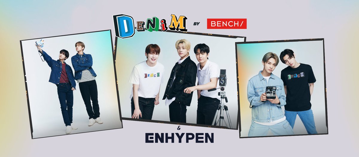 The latest #DenimbyBENCH collection featuring ENHYPEN👖