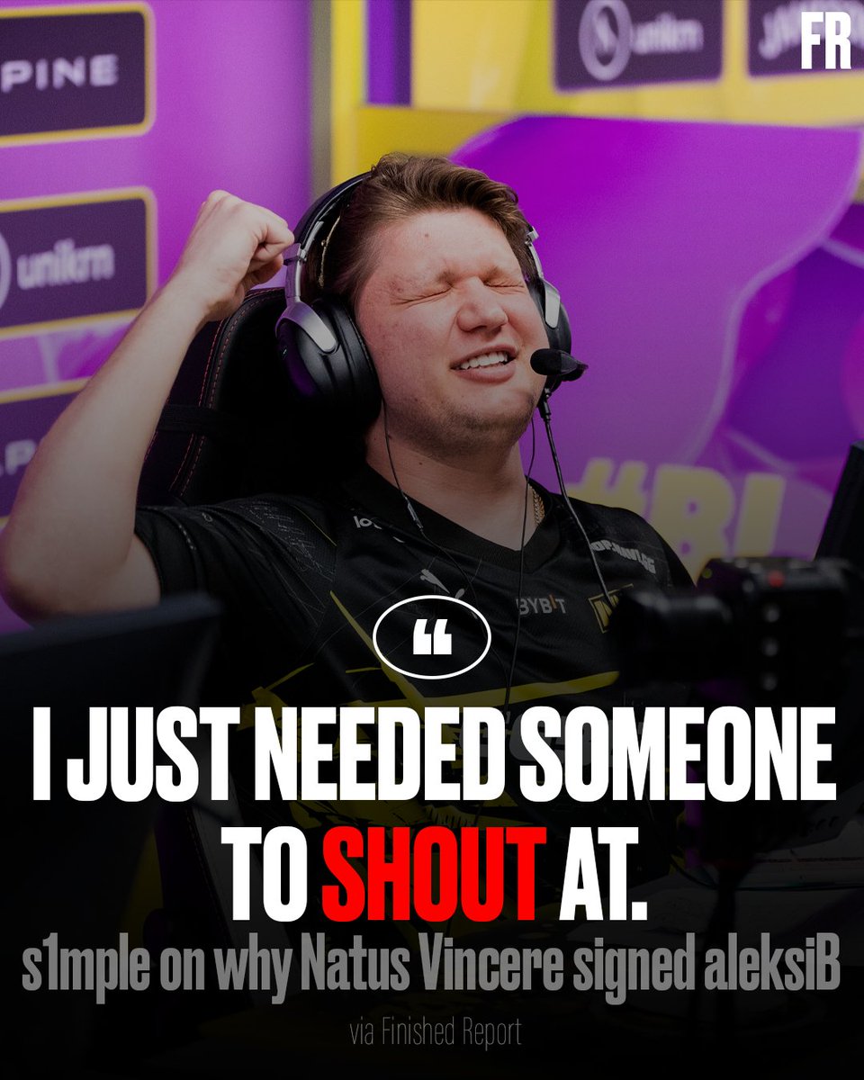 FinishedReport's tweet image. s1mple explained why NAVI decided to go with aleksiB. (Source: Finished Report)