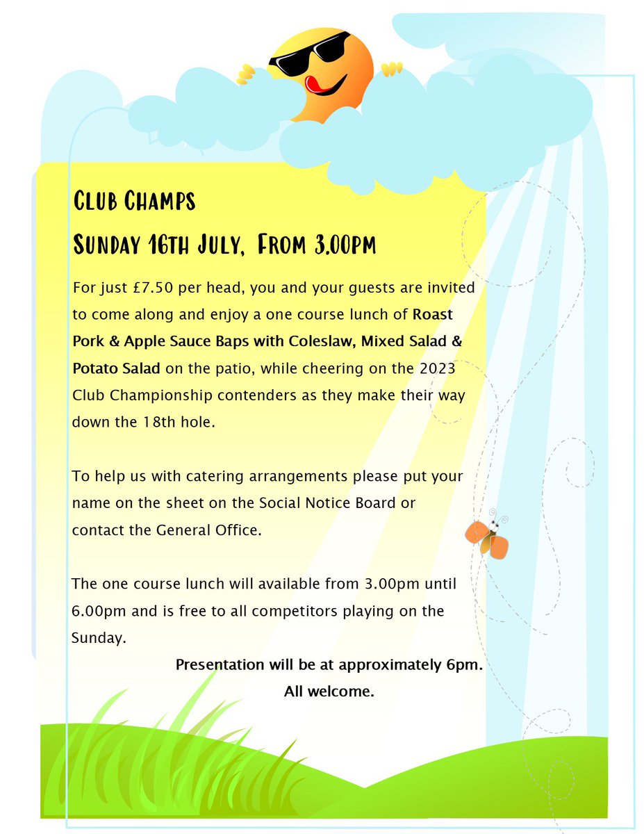 SaffronWaldenGC's tweet photo. Don’t forget to sign up for Club Champs! https://t.co/ssPznyRlSH