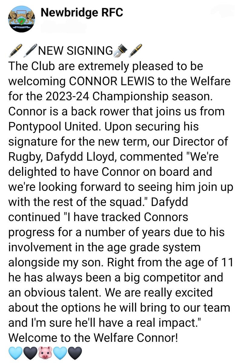 Newbridge Rugby tweet media