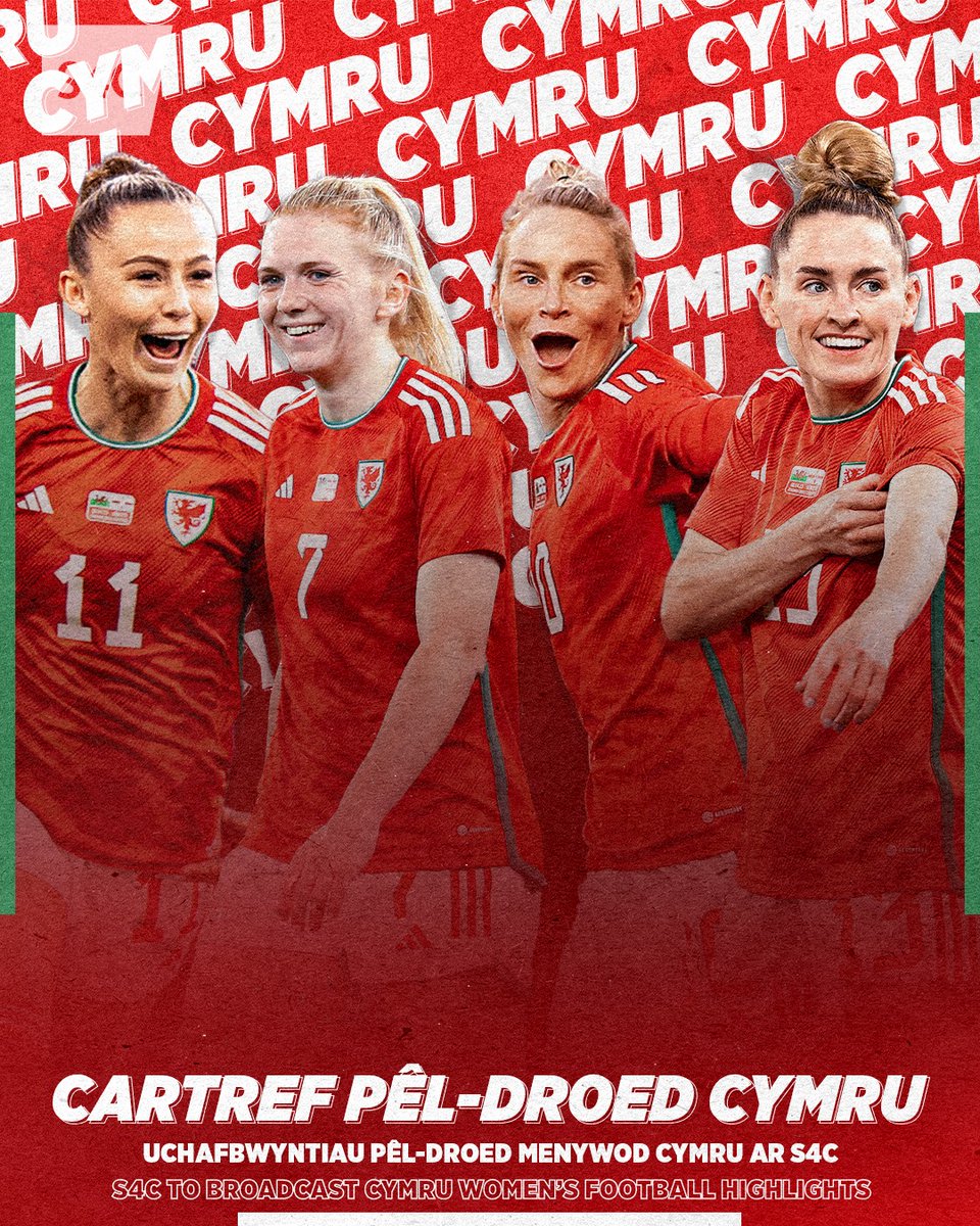 S4C Chwaraeon 🏴 (@s4cchwaraeon) on Twitter photo 🚨 CYTUNDEB NEWYDD 🚨
@s4c i ddangos uchafbwyntiau gemau merched <a href="/Cymru/">Wales 🏴</a>, yn dechrau gyda'r gêm yn erbyn Unol Daleithiau America ar y 9fed o Orffennaf. 😍
S4C will show highlights of Cymru Women's game against USA and the Nations League. ⚽️ 🏴 🚨 CYTUNDEB NEWYDD 🚨
@s4c i ddangos uchafbwyntiau gemau merched <a href="/Cymru/">Wales 🏴</a>, yn dechrau gyda'r gêm yn erbyn Unol Daleithiau America ar y 9fed o Orffennaf. 😍
S4C will show highlights of Cymru Women's game against USA and the Nations League. ⚽️ 🏴