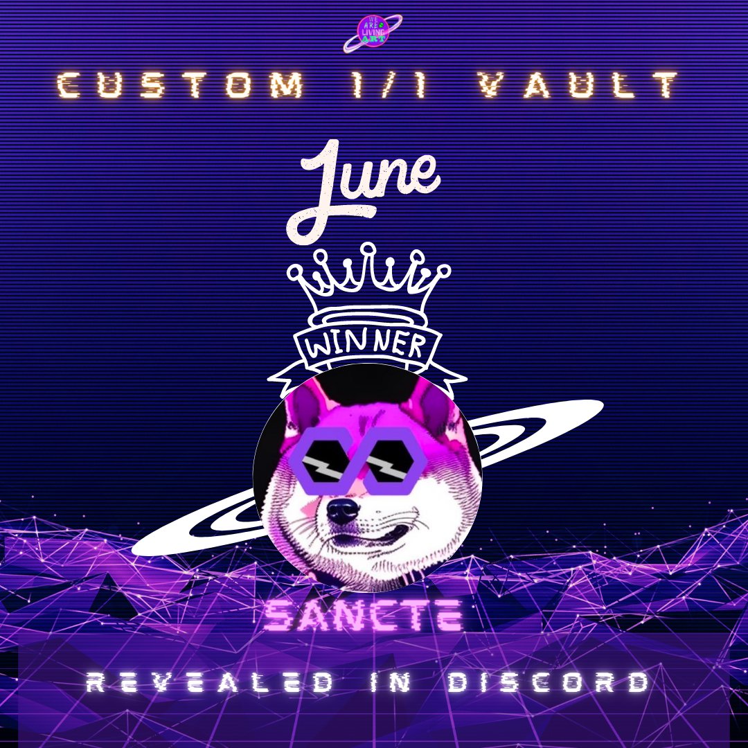 GM 

Happy to announce <a href="/Sancte84/">Sancte</a> as our June Custom Vault winner! LFGGGGGG 

I'm looking forward to creating this piece for you! 

Enjoy your weekend #NFTcommunity  #NFTs #NFTgiveaway