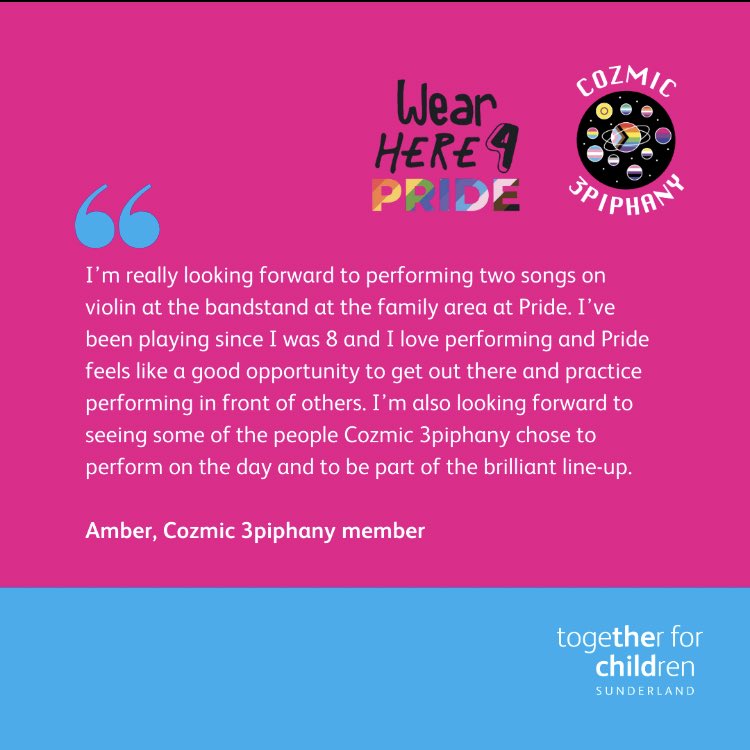 tfcyouthvoice's tweet photo. It's one week until our #WearHere4Pride event takes over Mowbray park! Check out what our young people are saying about being part of it 🌈 #lgbtyouth #lgbtsunderland #youthvoice https://t.co/oACtBnvY8g