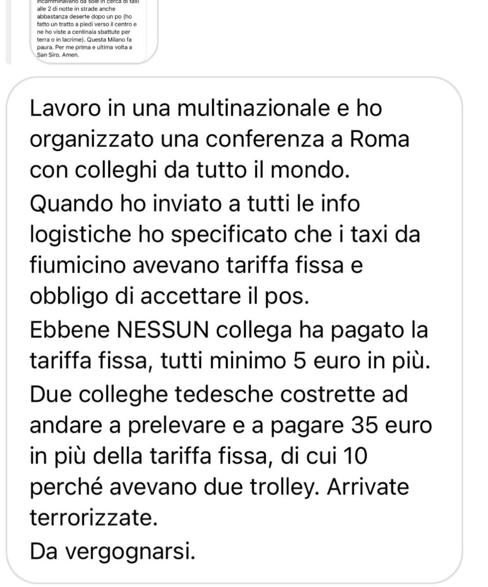 Italia! Come pensiamo di attrarre talenti e capitali esteri se siamo così! Non riusciamo proprio ad essere onesti e trasparenti! Mai! Scappare da sto paese senza futuro è la sola soluzione possibile. 🤷‍♂️ #taxi #buongiorno