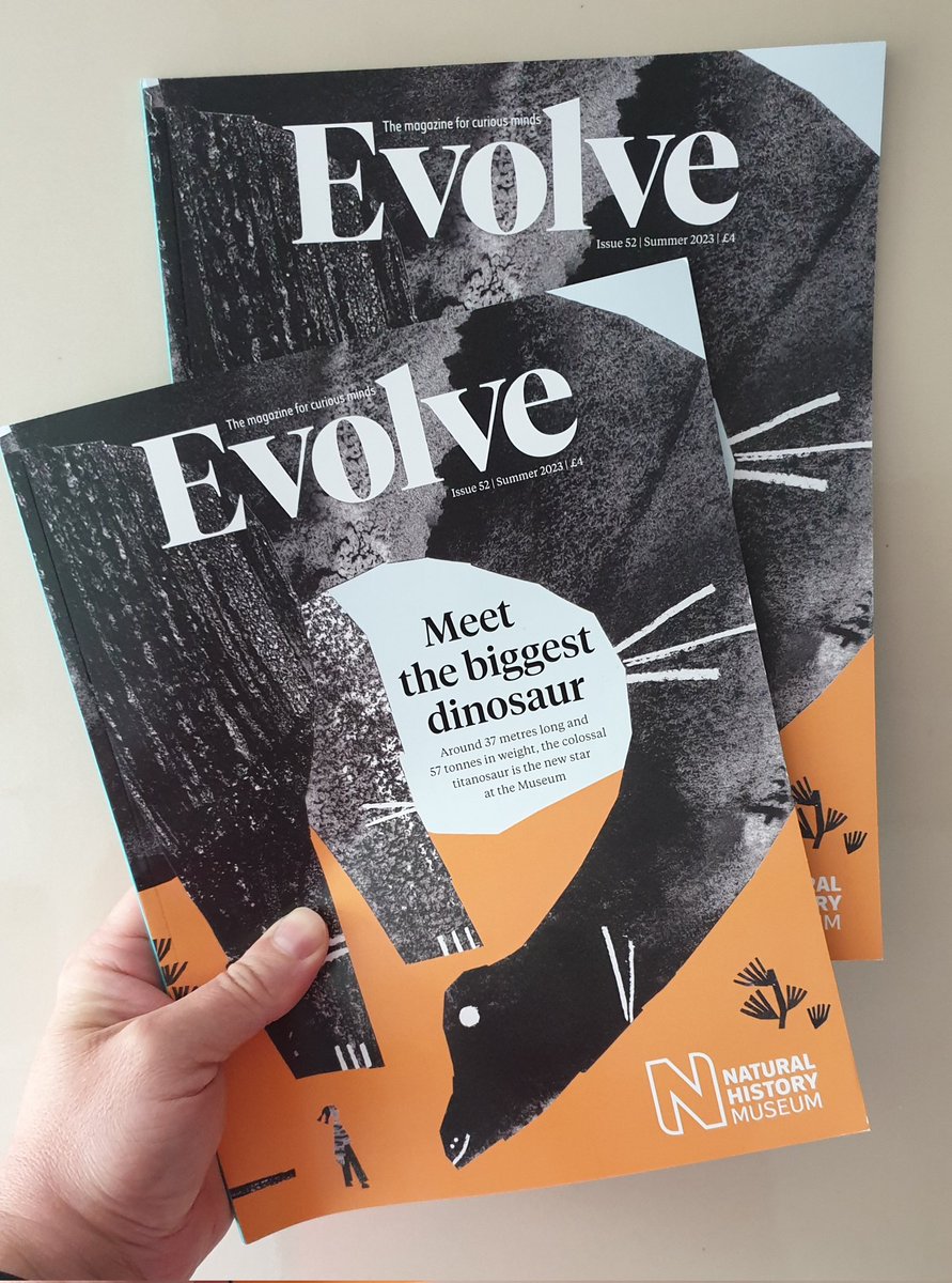 TetZoo's tweet photo. My copies of the Summer 2023 ish of the @NHM_London #EvolveMagazine have arrived, contains my #marinereptiles article. Really impressive quality. https://t.co/WA0q7c61D7