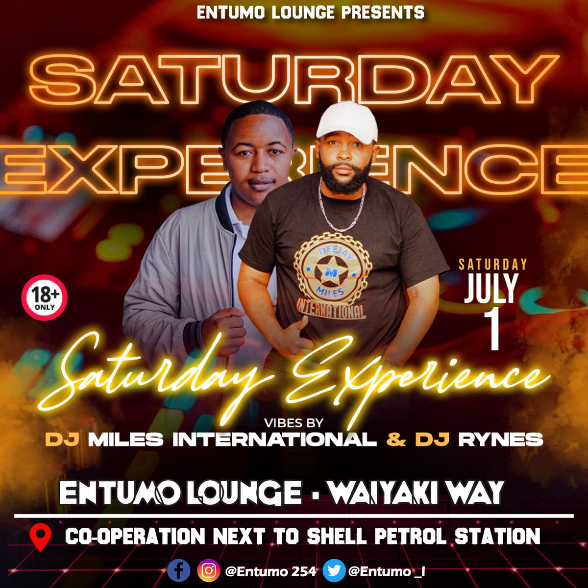 💥You can never go wrong with Saturday Experience Nights🔥 💥Make the most of it by having a good time while partying🥳 Entumo Lounge ⏩Another Place..........Another World⏪ #entumo254 #entumolounge #waiyakiwaysfinest #saturdayexperienceparty