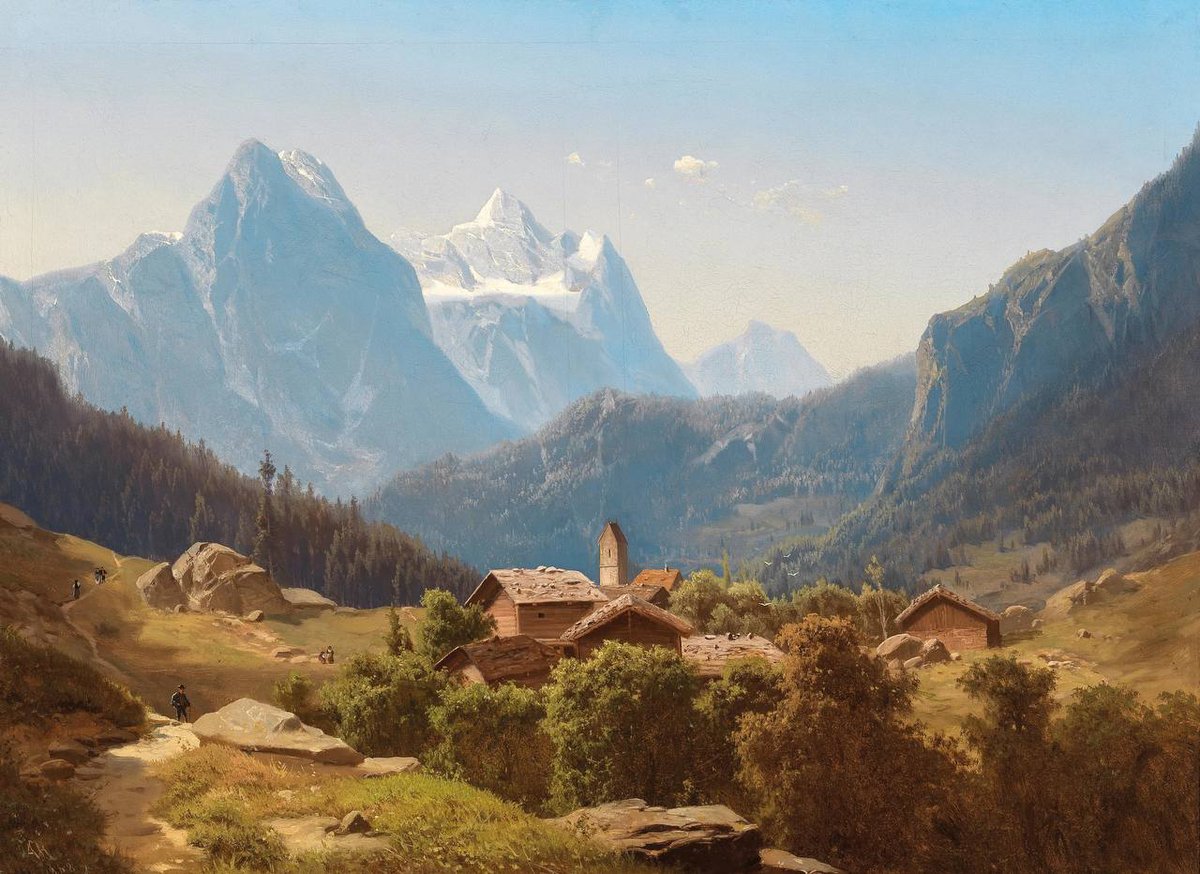 icyatmos's tweet photo. "Scene on the Bernese Highlands, Wetterhorn"

— Anton Hansch, 1868. https://t.co/XvhxYvRCL7