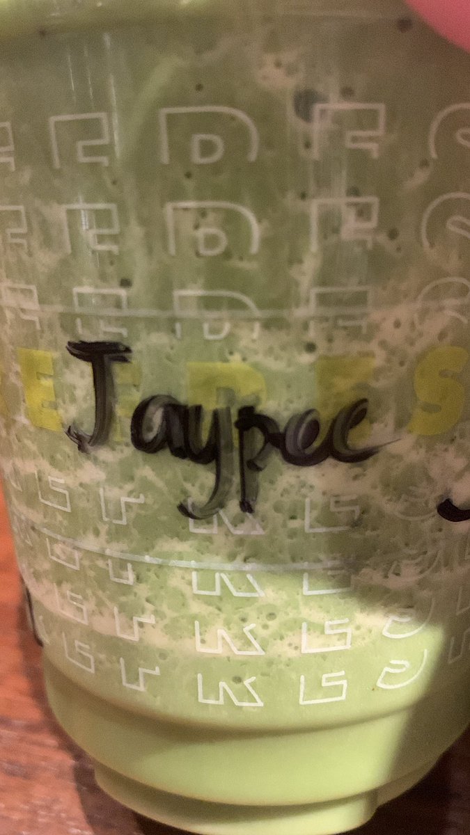geepeh's tweet photo. Most amusing spelling yet: comes with extra letters. 

Barista: name? 
Me: GP - letter G, letter P
B: G?
Me: G. As in… gorilla. 

In cup: https://t.co/6t0ikYwpXR