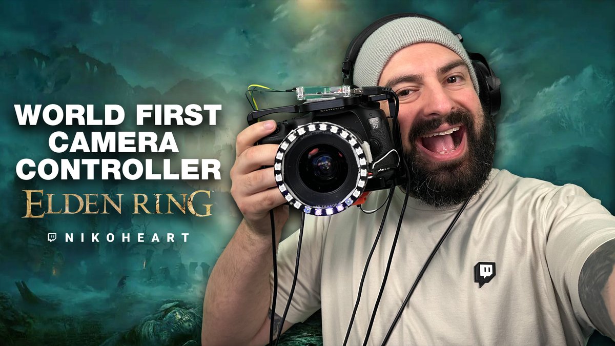Presenting my newest Unconventional Controller, the <a href="/CanonUKandIE/">Canon UK and Ireland</a> 5D Mark III as a game controller! This is the culmination of 6 months of hard work!

Powered by @lexar_gaming!

Live on <a href="/TwitchUKI/">Twitch UK & Ireland</a> for the reveal of the controller with playthrough of <a href="/fromsoftware_pr/">FROMSOFTWARE</a> Elden Ring!