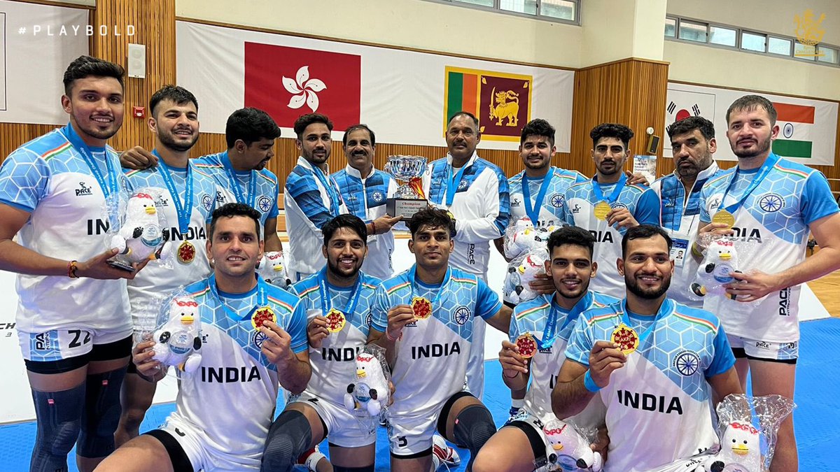 RCBTweets's tweet photo. A legacy of excellence continues! 🇮🇳

Congratulations to the Indian Kabaddi team on winning their eighth Asian Kabaddi Championship. 🏆

#PlayBold #TeamIndia https://t.co/D17rvlTj8J