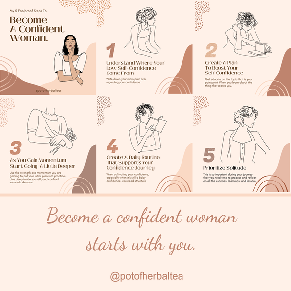 5 Foolproof steps to become a confident woman. #confident #confidence #selfconfidence #mindfulness #confidently #mindfulmoments #mindfulmoments #mindfullife #mindfulchallenge #mindfulliving #selflove #dailyquoted #queenof #quoteoftheday #lovyourself #smallbusiness #woman_inbiz