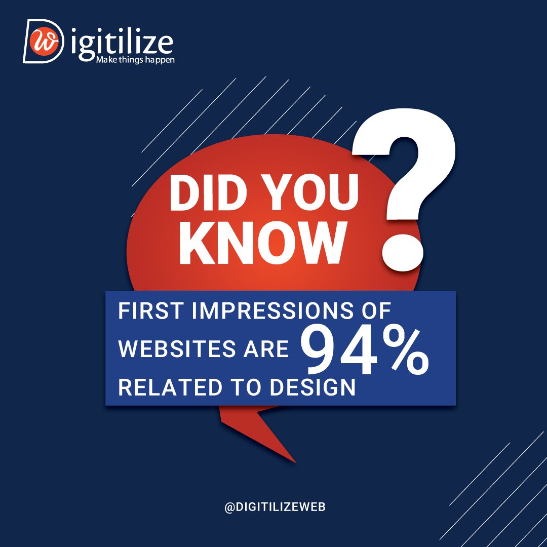 DigitilizeWeb's tweet image. Did you know that web design is more than just pretty colors and fonts? It&apos;s the key to creating a captivating online presence! #WebDesignFacts #DesignInspiration #DigitalMarketing #digitilizeweb