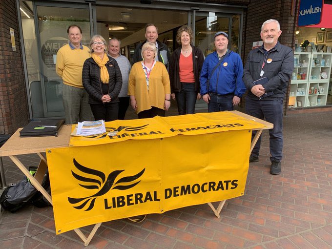 DeneWardLD's tweet photo. We are hear till 12 at our councillors surgery.  Near the entrance to the shopping centre on the High Street. https://t.co/PsJbTKESHY