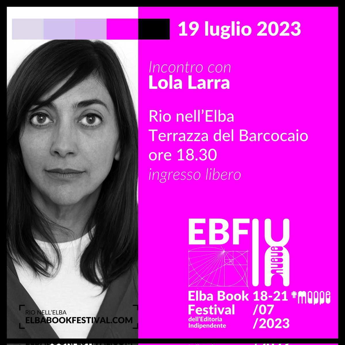 Seconda serata #ebf9, a Rio nell’Elba saranno con noi #editoriindipendenti #leggere #letteratura #mappe