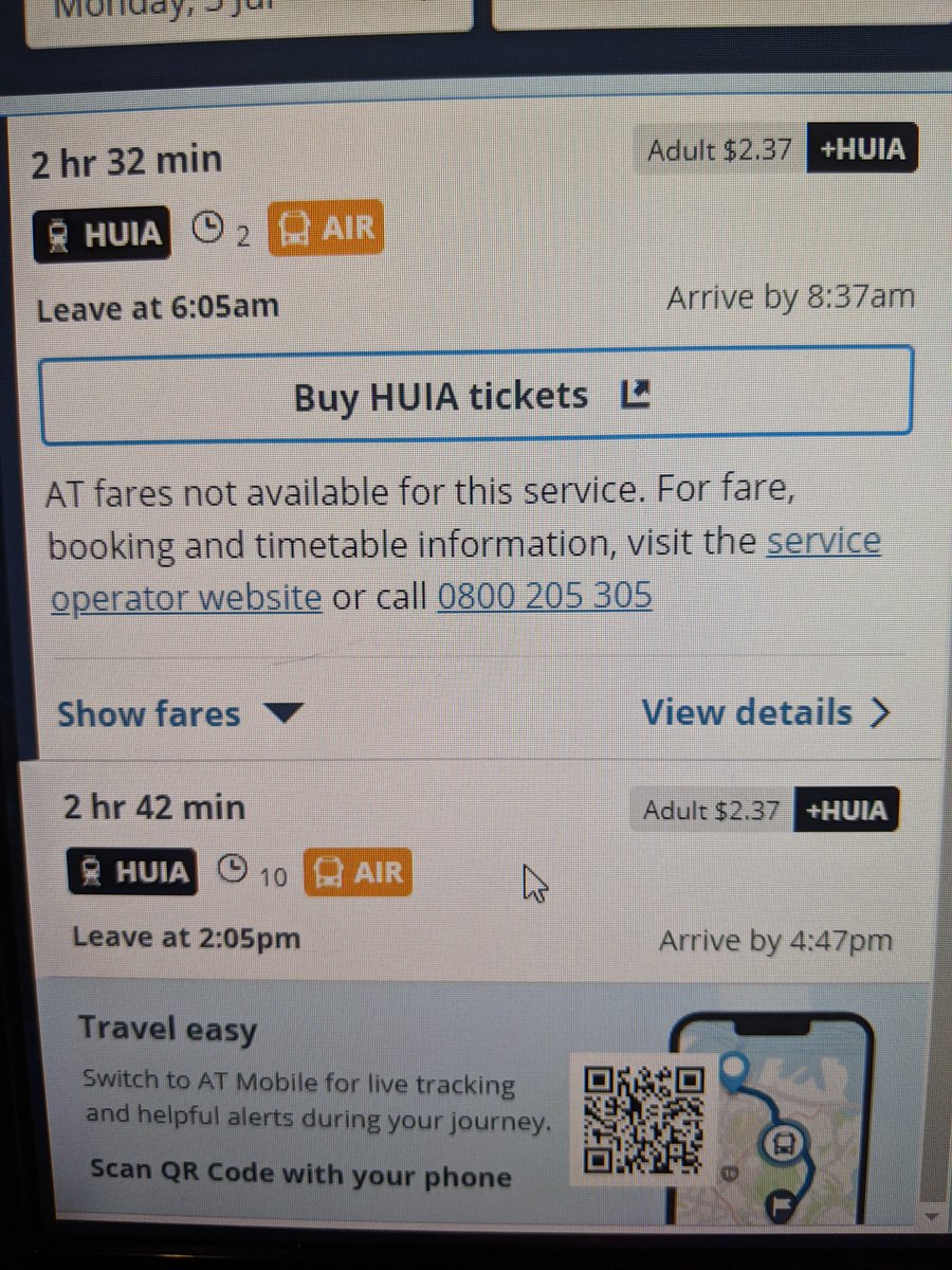 driftingcode's tweet photo. @AklTransport small usability improvement, change the mouse icon to a pointer or highlight, legit took me 1 minute to realise I needed to click to see view details and I worked on this! https://t.co/7JX2PLtMwZ
