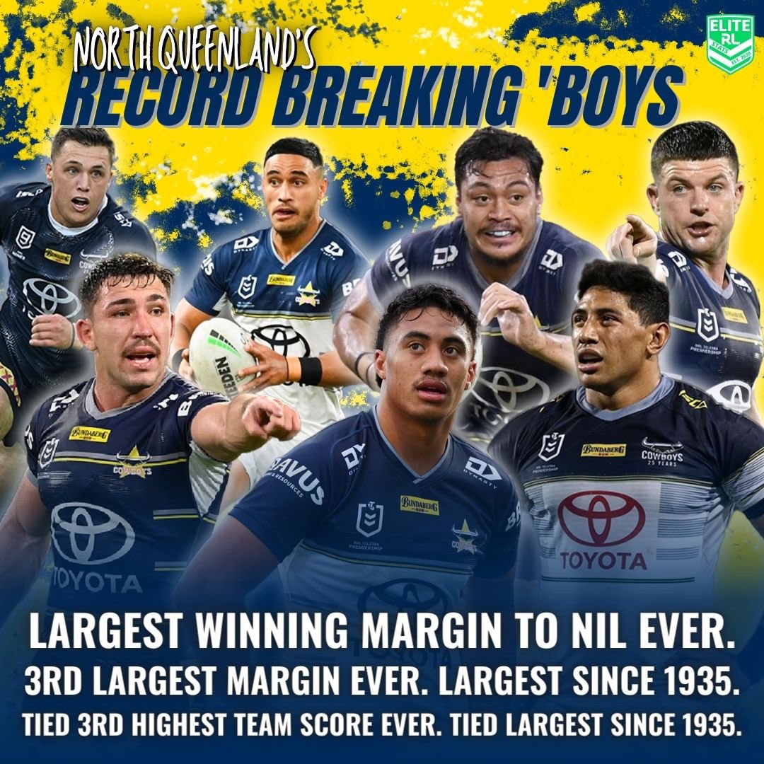 eliterlstats's tweet photo. A few stats from tonight’s remarkable game. #NRLCowboysTigers #NRL https://t.co/UFAC30JD2B