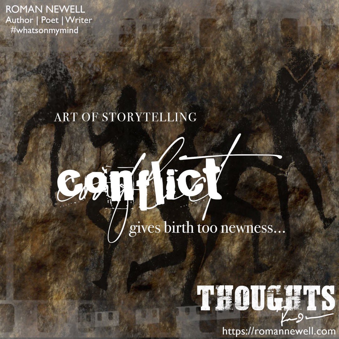 conflict gives birth too newness

Join Roman as he shares his #writing journey, #poetry, #books, writing tips and more.

eepurl.com/gnxkx5 

#newsletter #creativewriting  #whatsonmymind #author #writingcommunity #romannewell #writingtips #worksinprogress #artofstorytelling