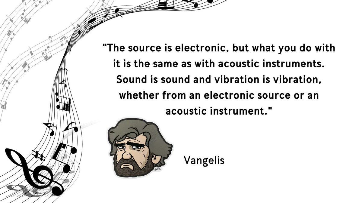 Be inspired by this month's synthesizer quote by the legendary Vangelis.

#SynthQuote #Vangelis #SynthesizerWisdom #MusicEducation #SynthInspiration #SynthCommunity #SynthLove #ElectronicMusic #SynthLife #MusicQuotes #InspiringQuotes #MonthlyQuote #SynthHead #SynthCulture
