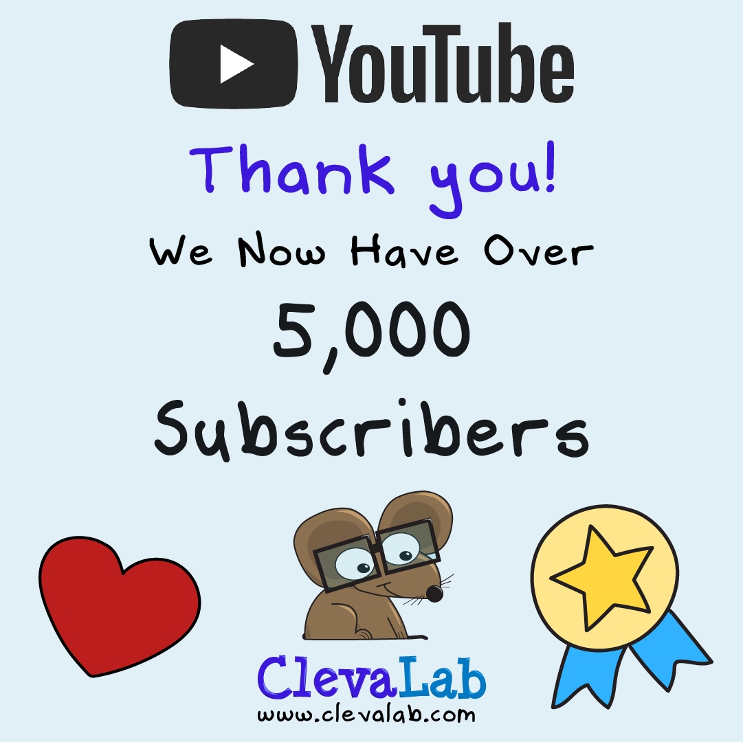 🎉 Celebrating 5K Subs on ClevaLab Channel! 🎉 Exciting news! ClevaLab YouTube hit 5K subscribers! 🌟 Thank you, community, for joining our biology journey. Let's explore together! 🌿🔬

🔗 youtube.com/@ClevaLab

 #5000Subscribers #learnbiology #BiologyEducation #ClevaLab