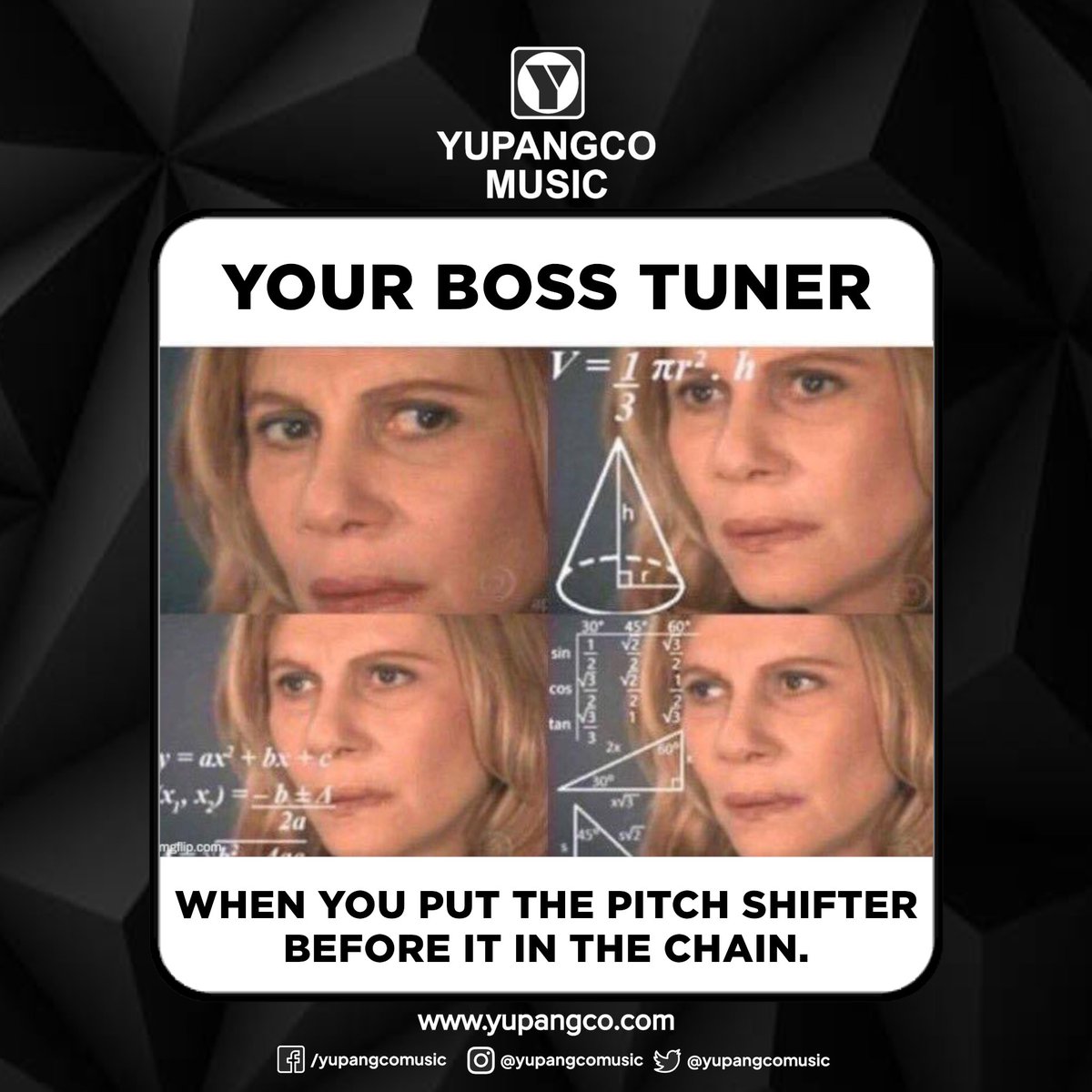 yupangcomusic's tweet photo. So, you like chaos, hmm? 🤣 There are no rules on pedal arrangements, but it's best to put all mod effects, repeaters, and ambient effects in the effects loop. 

Tuners are best placed first in the chain. It can then be used as a mute button to end songs. https://t.co/5DRHcC9gQC https://t.co/4pEnuZS56Q