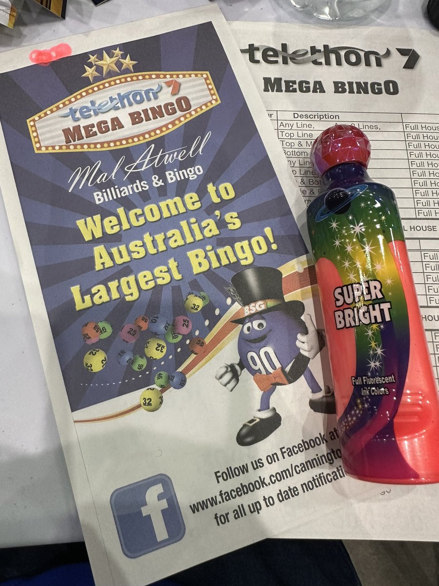 Fun times. No win for us but it was a great afternoon out. #telethonmegabingo