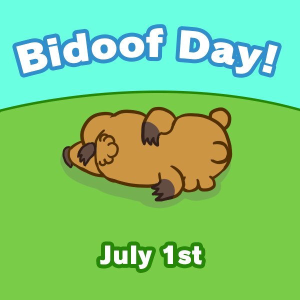 It's the best day of the year. Happy Bidoof Day everybody!