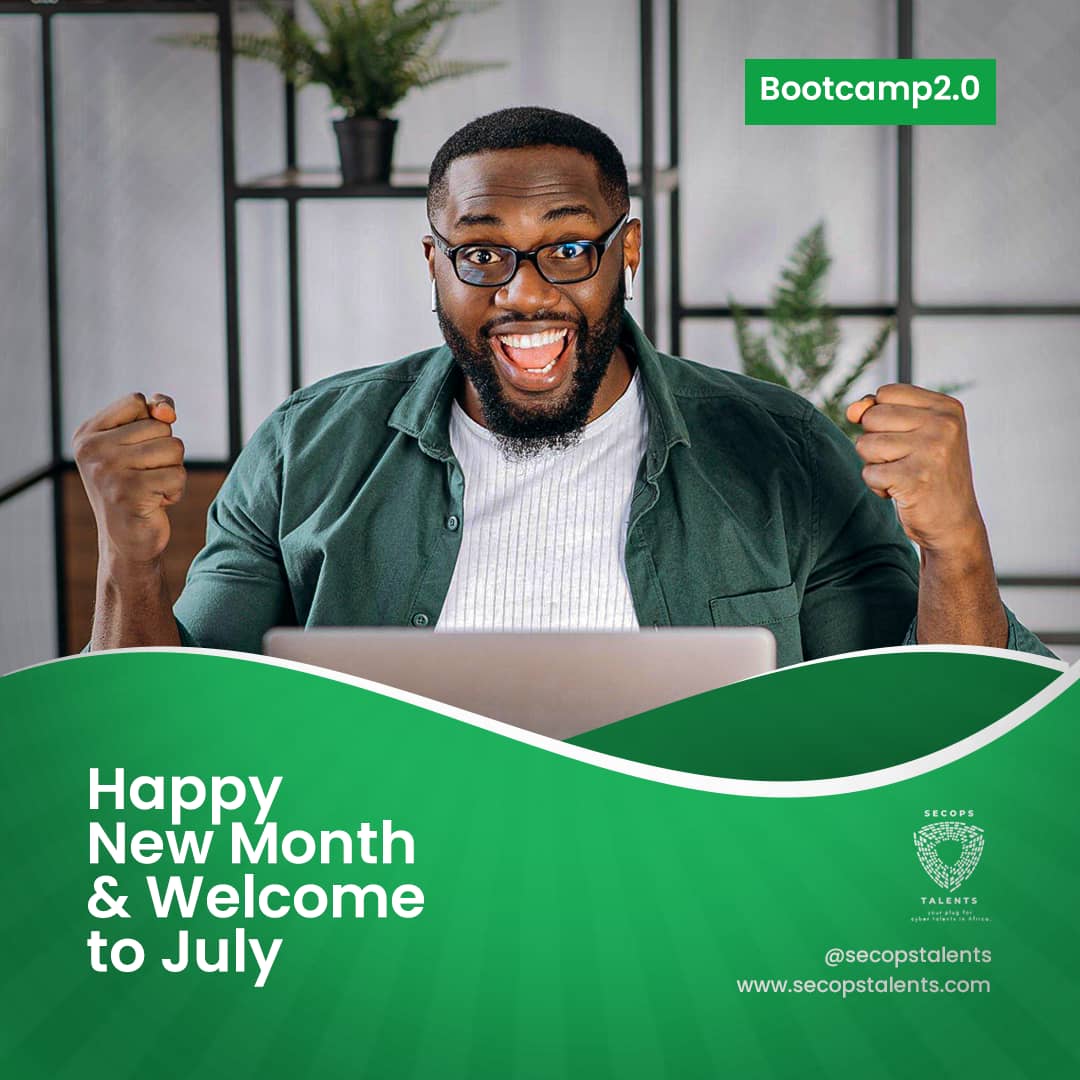 secopstalents's tweet photo. Welcome to July!!! Let's use this month to strengthen our internet presence and be more vigilant. As we set out in this month, let's take the appropriate precautions to protect our sensitive data.
Happy new month Loves!!!
#CyberSecurityAwareness #secosptalent https://t.co/h5PK5xbBno