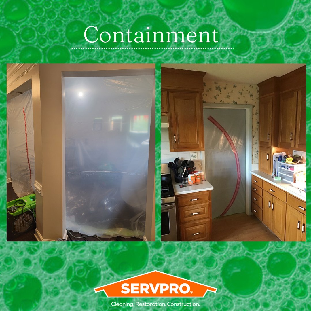 Containment is crucial in SERVPRO’s Water Damage Restoration; it helps minimize damage progression, prevent cross-contamination, preserve unaffected areas, and mitigate the risk of mold growth, ultimately leading to a successful recovery. 💚#SERVPRO#SERVPRORestoration#Waterdamage