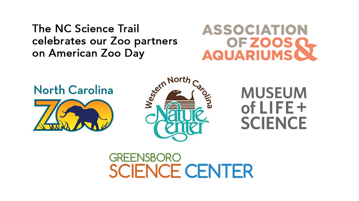 NC Science Trail (@trailnc) on Twitter photo On #AmericanZooDay, we are highlighting our Zoo Partners that are accredited by the Association of Zoos & Aquariums, setting the standard for animal welfare and conservation. 
#NCZoo, #GreensboroScienceCenter, #WNCNatureCenter #MuseumofLifeandScience  #AZA #Zoos #NCScienceTrail On #AmericanZooDay, we are highlighting our Zoo Partners that are accredited by the Association of Zoos & Aquariums, setting the standard for animal welfare and conservation. 
#NCZoo, #GreensboroScienceCenter, #WNCNatureCenter #MuseumofLifeandScience  #AZA #Zoos #NCScienceTrail