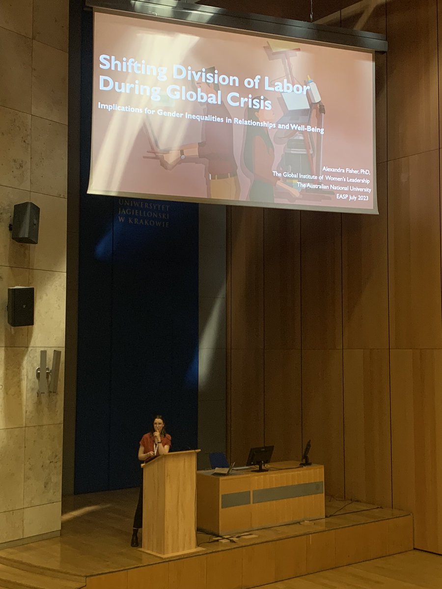 Morgan Weaving (@weavingmorgan) on Twitter photo <a href="/alexfisherrr/">Alex N. Fisher</a> discusses how household division of labour changed during the pandemic and the gendered consequences for relationships and well-being! Fascinating stuff! <a href="/easp2023krk/">easp2023krk</a> <a href="/GIWLANU/">Global Institute for Women's Leadership - ANU</a> <a href="/alexfisherrr/">Alex N. Fisher</a> discusses how household division of labour changed during the pandemic and the gendered consequences for relationships and well-being! Fascinating stuff! <a href="/easp2023krk/">easp2023krk</a> <a href="/GIWLANU/">Global Institute for Women's Leadership - ANU</a>
