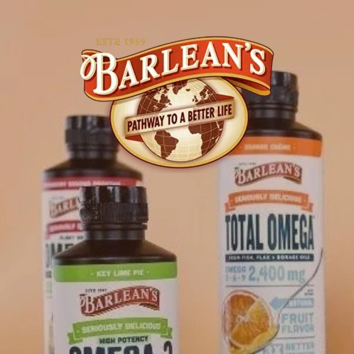 Family owned company since 1989, Barlean's is our #1 selling brand of flax oils. They also manufacture some of the most delicious tasting, non-slimy fish oil you'll ever taste. Kids ask for it like candy and we think that's a win win! 🙌