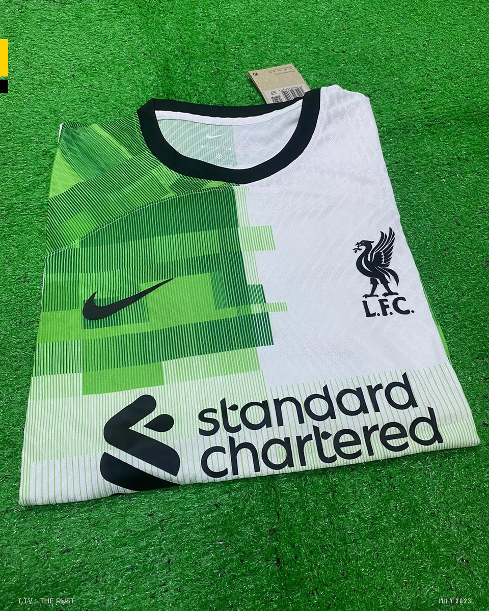 TheRustEdition's tweet photo. Liverpool white and green 2023-24 | #ForRust https://t.co/OcZuOGVMMR
