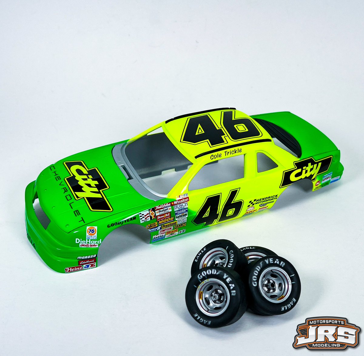 deircrfan's tweet photo. Working on a few Days of Thunder cars because they’re awesome. @TeamHendrick @citychevrolet @NASCAR @DAYTONA @Nascarpixtures @ClassicsNascar @TomCruise @ParamountMovies #daysofthunder #coletrickle #rubbinsracin #hendrickmotorsports #NASCAR #nascarmodels #TomCruise #gregsacks https://t.co/dU9XrZ69Ys