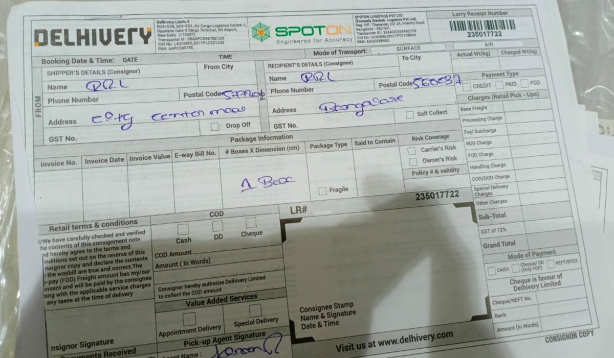 sunrayssentil's tweet photo. @help_delhivery still not received my delivery https://t.co/3groVksUtd