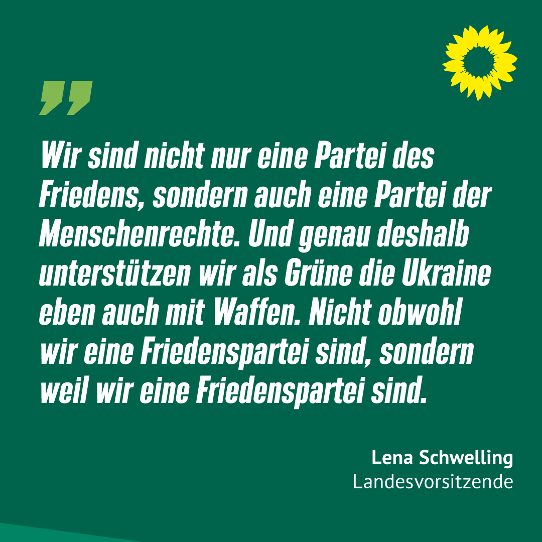 GrueneBW (@gruenebw) on Twitter photo „Wir sind nicht nur eine Partei des Friedens, sondern auch eine Partei der Menschenrechte. Deshalb unterstützen wir die Ukraine eben auch mit Waffen. Nicht obwohl wir eine Friedenspartei sind, sondern weil wir eine Friedenspartei sind“, so <a href="/lenacschwelling/">Lena C. Schwelling</a> auf der #ldkbw „Wir sind nicht nur eine Partei des Friedens, sondern auch eine Partei der Menschenrechte. Deshalb unterstützen wir die Ukraine eben auch mit Waffen. Nicht obwohl wir eine Friedenspartei sind, sondern weil wir eine Friedenspartei sind“, so <a href="/lenacschwelling/">Lena C. Schwelling</a> auf der #ldkbw