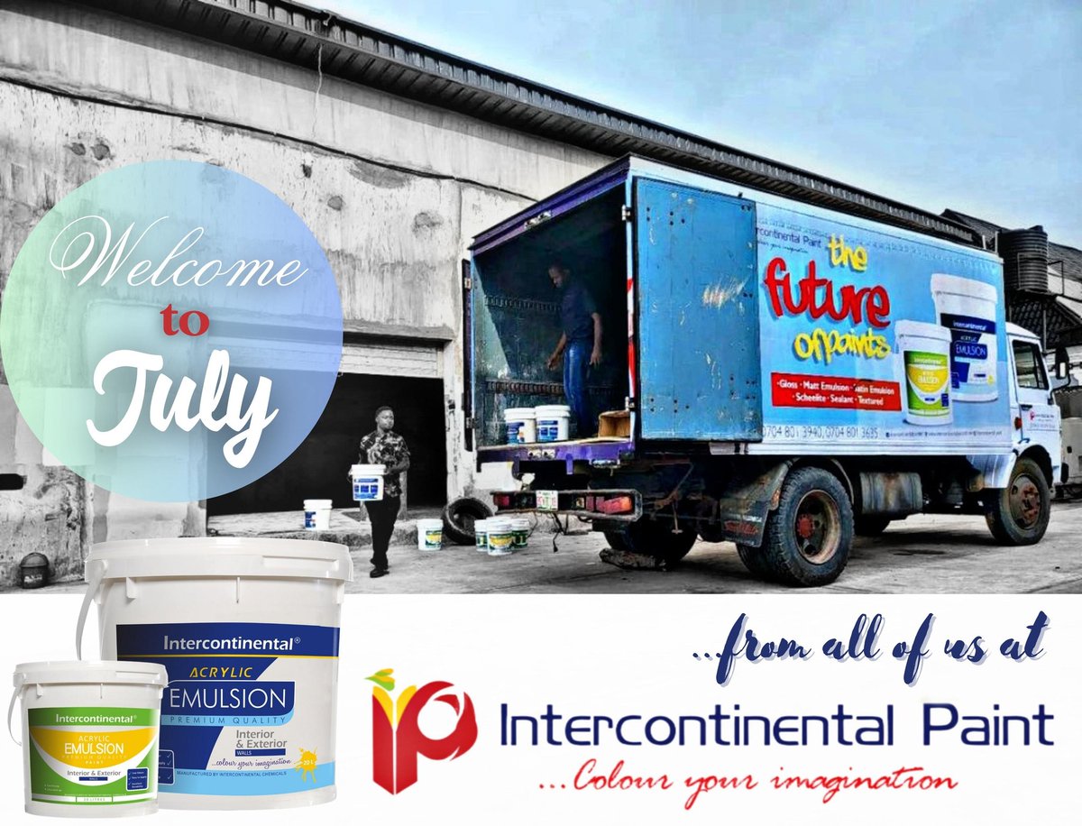 IP_Limited's tweet photo. From production to delivery, we pay attention to details.
Hello July! π
#Paint #painting #intercontinental #beautiful #colour #colours #color #art #design #fineart #beauty #house #houseinteriordesign #Intercontinentalpaint #Intercontinentalpaintltd #benin #benincity #future https://t.co/G9jcRbFN1V