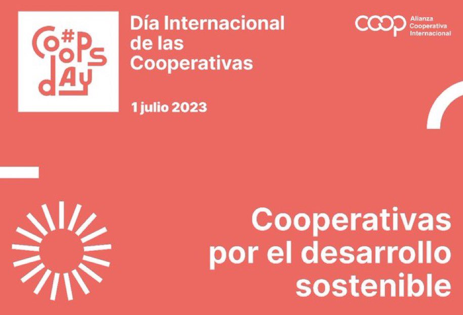 🍻 Felicidades a las #cooperativas de la #EconomíaSolidaria. Por su apuesta por un modelo feminista 💜, equitativo🏳️‍🌈 democrático, con  reparto justo de la riqueza, 💰de intercooperación,🕸️ implicación local y sostenible.
#CoopsDay 2023 #SomosCooperativas  #WeAreCoops