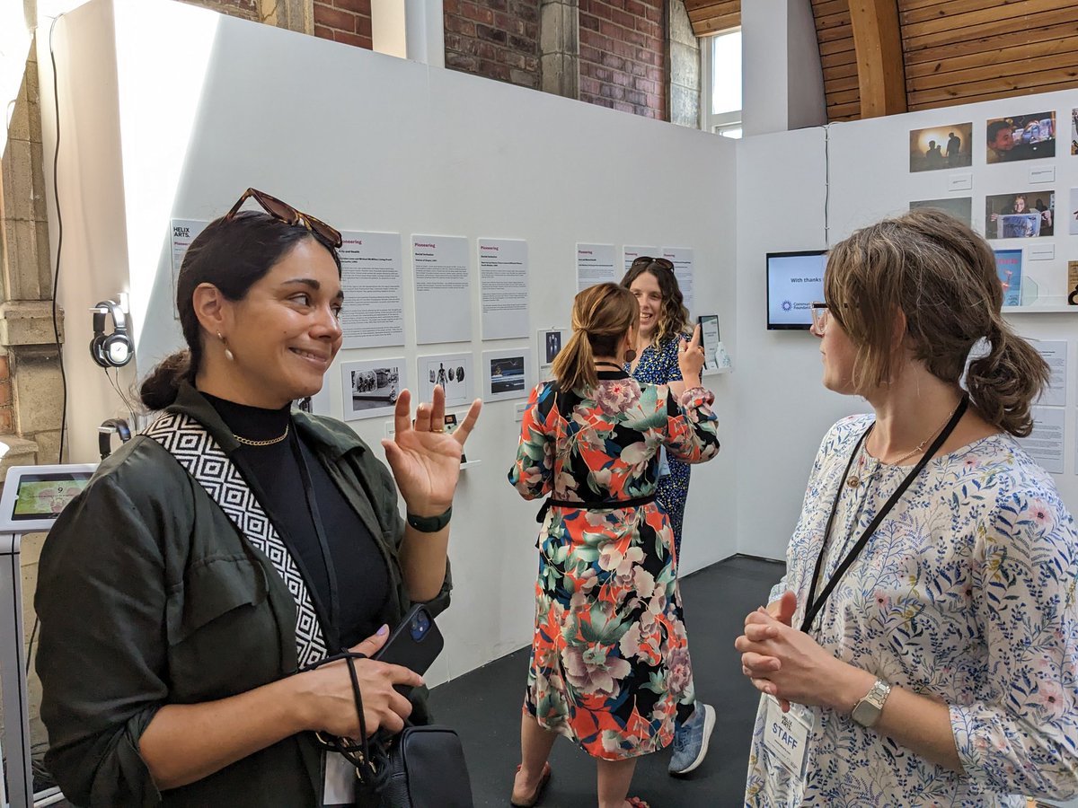 HelixArts's tweet photo. Lovely exhibition opening this morning @SegedunumFort.

Helix Arts is 40 this year.

#Revisits is our first teaser exhibition.

#ShareYourStory

https://t.co/ujKbTeRBb7 https://t.co/dNMs5Tgykr